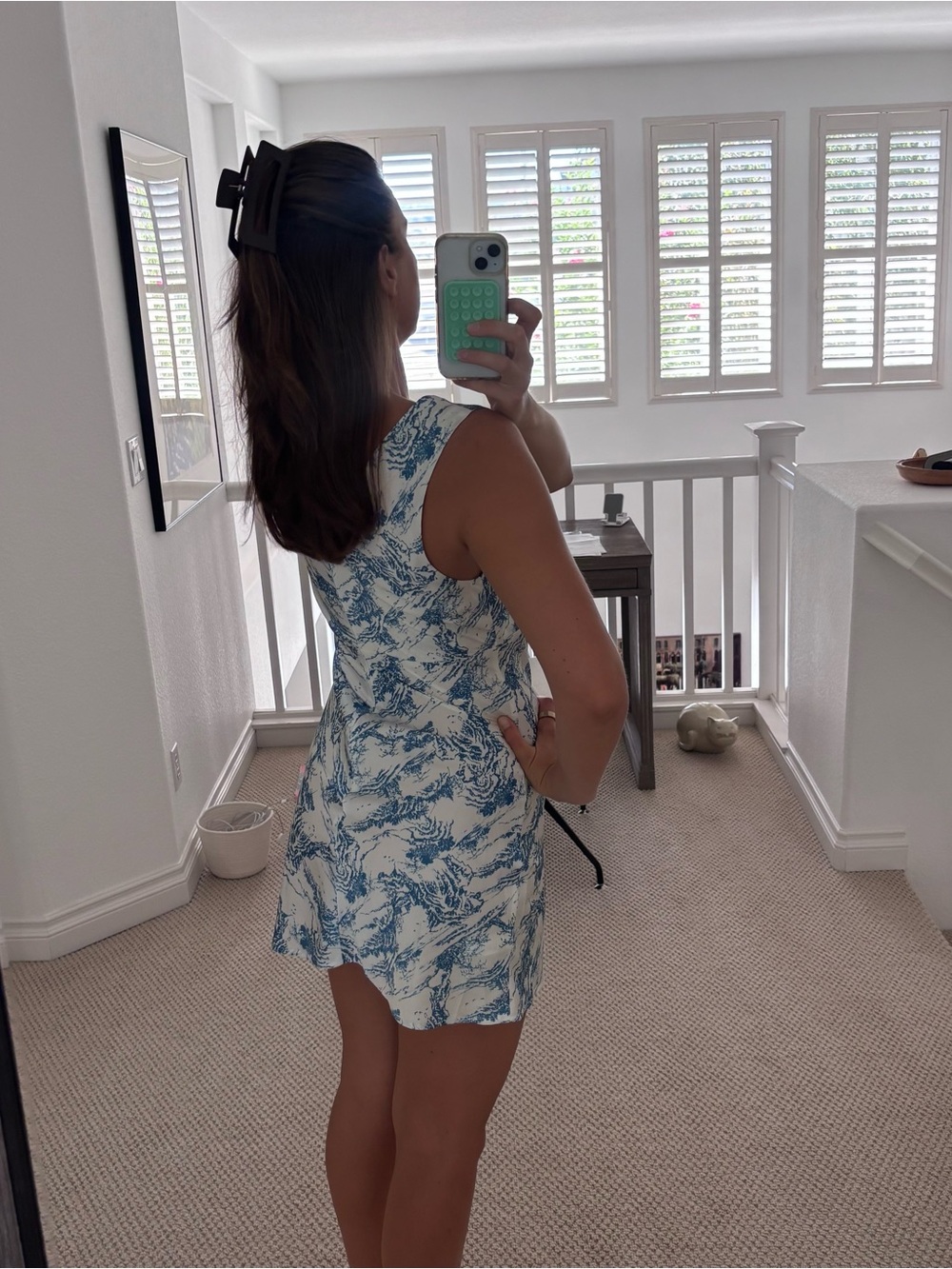 Lioness Blue & White Printed Mini Dress - Picture 3 of 6